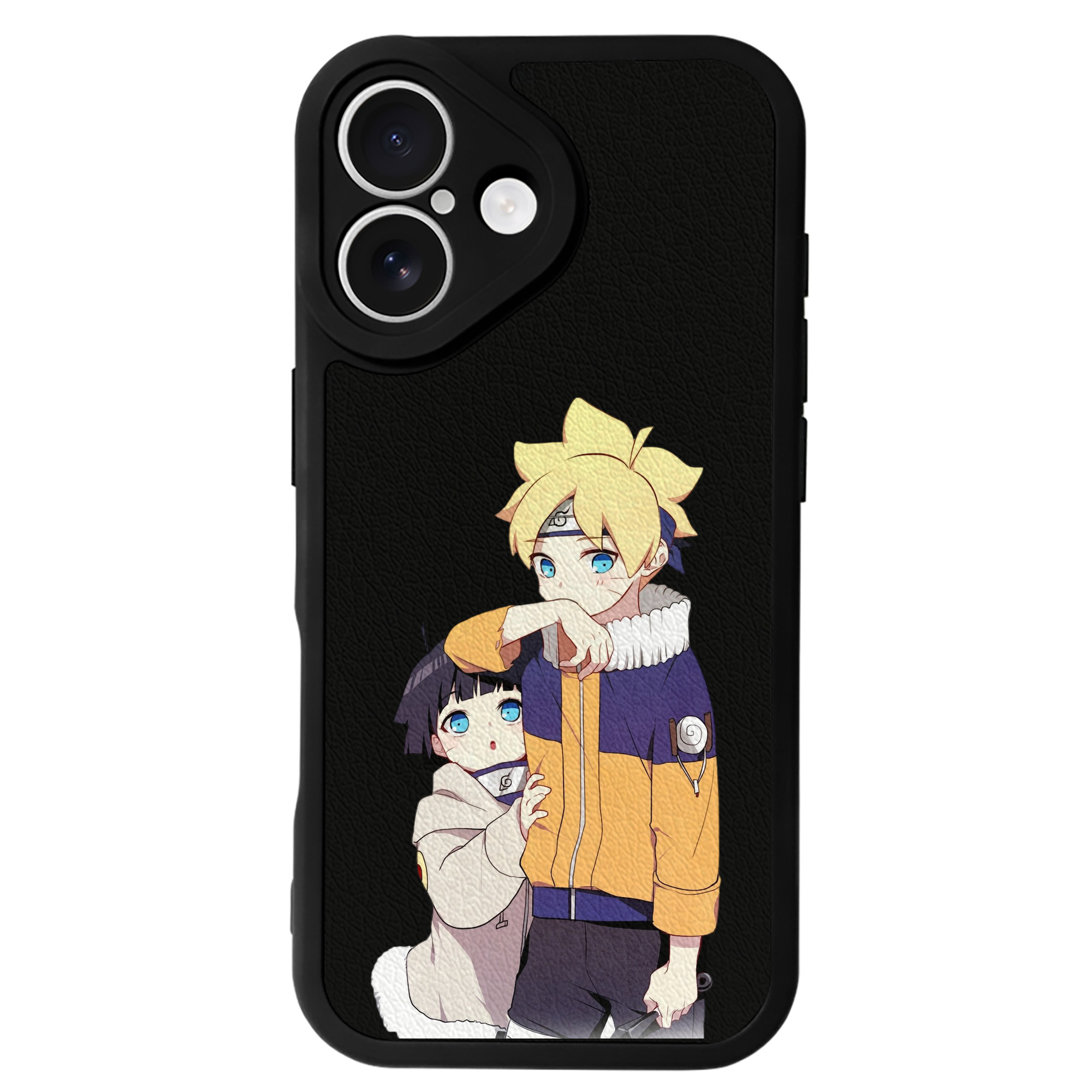 （画像用） NARUTO -ナルト- うずまき ボルト Uzumaki Boruto 【iPhone 16シリーズ対応】シリコンスマホケース（レザー調） 材質：シリコン